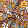 Popelina estampada LYSMEE Toffee / Multicolor vintage